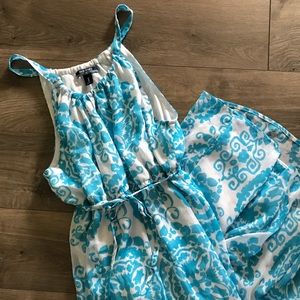Blue Empire Waist / Maternity Dress